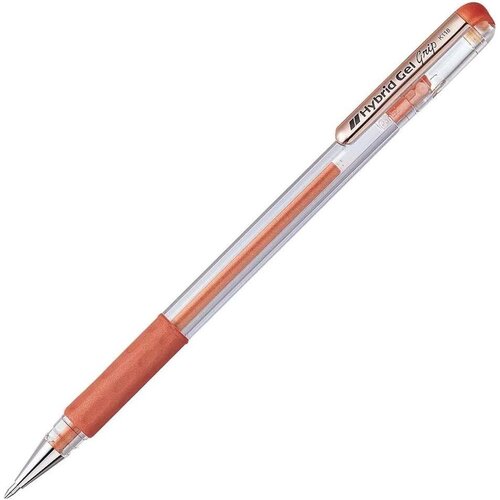 Pentel Roler gel metallic hybrid grip - bakren, (21576664) Cene