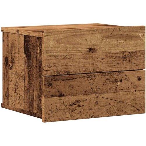  Zidni noćni ormarići 2 kom Staro drvo 40x32x30 cm Slike