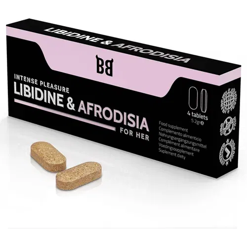 BlackBull By Spartan Tablete za ženske - Libidine & Afrodisia Intense Pleasure, 4 kos