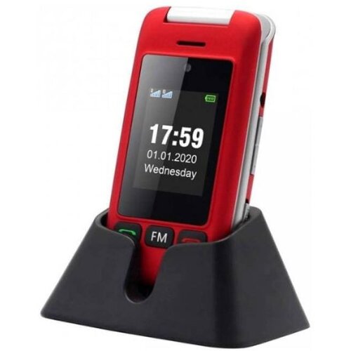 artfone Preklopni telefon C10 sa stanicom za punjenje crveni Cijene