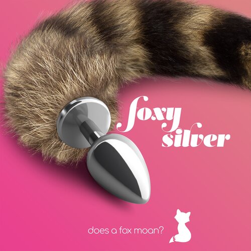 Crushious FOXY SILVER METAL ANAL PLUG WITH TAIL Slike