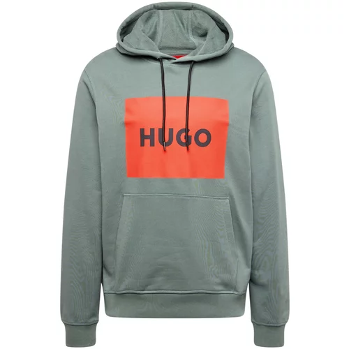 Hugo Sweater majica 'Duratschi223' zelena / narančasta