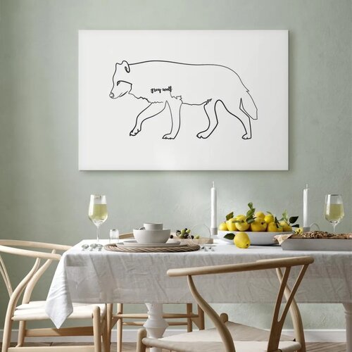  Slika - Wolf (1 Part) Wide 90x60 Standard Slike