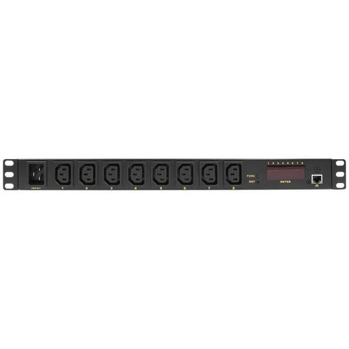 Logilink PDU8P01 power distribution unit (PDU) 8 AC outlet(s) 1U Black Slike