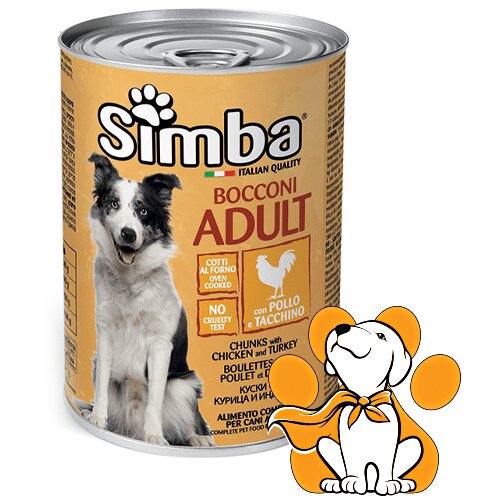 Simba dog Chunks With Chicken And Turkey 1230g, Komadići Piletine i Ćuretine Slike