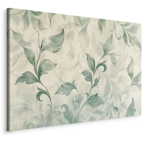  Slika - Watercolor Botanical Motif Delicate Green-Beige Leaves 120x80 Standard Cene