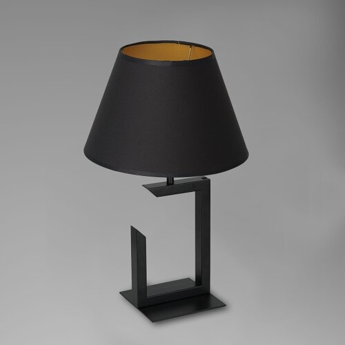  Stona lampa 1xE27/60W/230V 45 cm crna/zlatna Slike