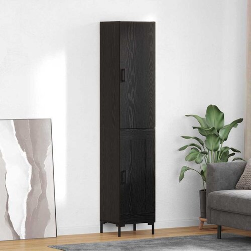  Highboard Crni hrast 34,5 x 34 x 180 cm Konstruirano drvo Cijene