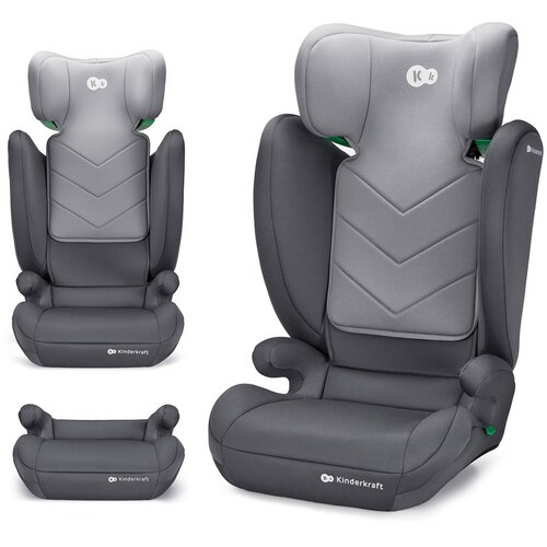 Kinderkraft autosjedalica I-Spark i-Size 15-36 kg (100-150 cm), Grey Slike