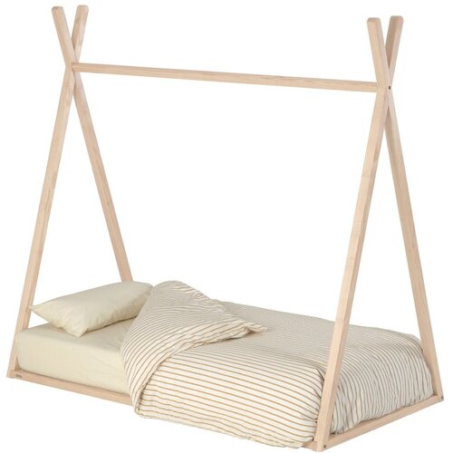 Kave Home Otroška postelja iz jesenovega lesa Kave Home Maralis Teepee, 70 x 140 cm Cene