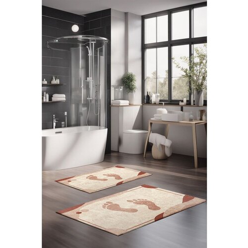  CT-5391 multicolor bathmat set (2 pieces) Cene