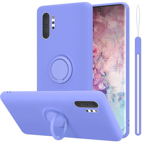 Cadorabo Ohi&scaron;je, združljiv s Samsungom v tekoči lahki vijolični barvi - za&scaron;čitni pokrov iz fleksibilnega silikona TPU z obročem, (20592087) Cene