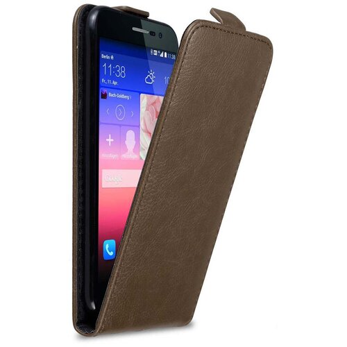 Cadorabo Ohi&scaron;je, združljivo z Huawei ASCEND P7 v kava rjava - Za&scaron;čitni ovitek v obliki flipa z magnetnim zapiranjem, (20562473) Cene