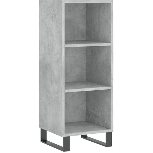 Maison Chic Komoda - Predalnik betonsko siva 34,5x32,5x90 cm inženirski les, (21722199) Slike