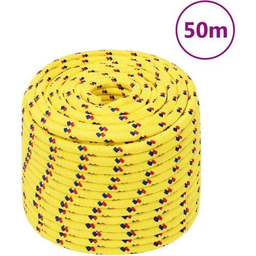 vidaXL Brodski konop žuti 12 mm 50 m od polipropilena Cijene
