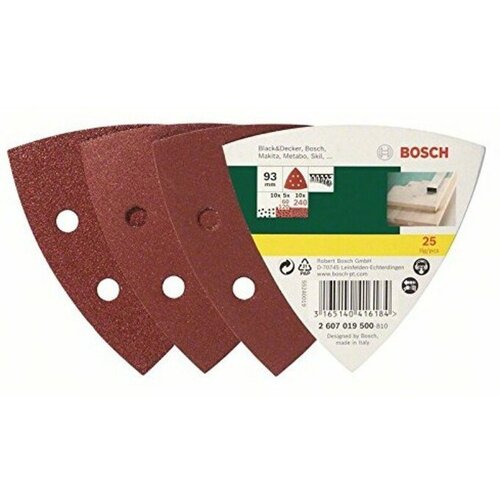 Bosch 25 Sanding sheets for delta sander grit 60/120/240 Cijene