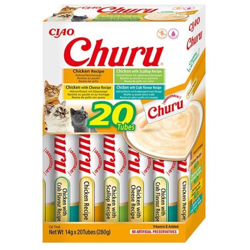 Churu poslastica za mačke Variety piletina 20x14 g Slike