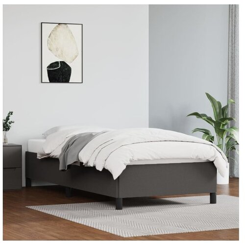  Za krevet sivi 90x200 cm od umjetne kože Cijene
