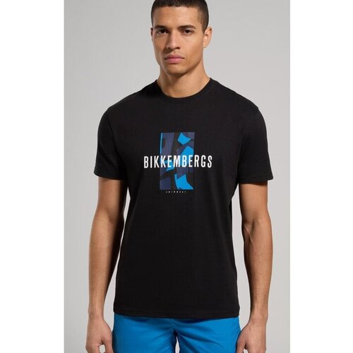 Bikkembergs Majice s kratkimi rokavi BKK3MTS03 Črna Cene