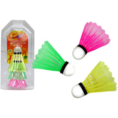  Set of Badminton Shuttlecocks 3pcs Classic Colorful Cijene