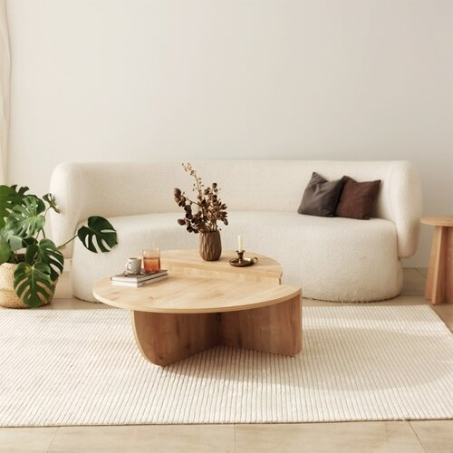 Hanah home Podium sto za dnevni boravak, svijetlosmeđa Slike