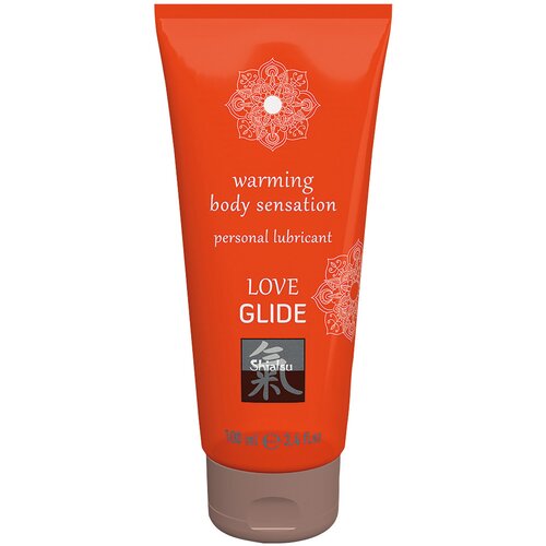 Shiatsu Lubrikant Love Glide z grelnim učinkom, 100 ml Slike