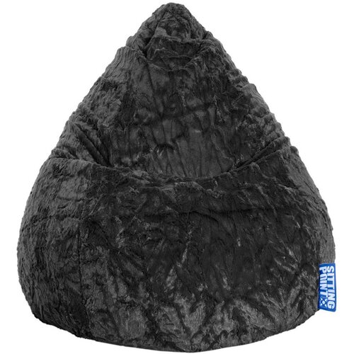 XXXL VREČA ZA SEDENJE FLUFFY L, črna Cene