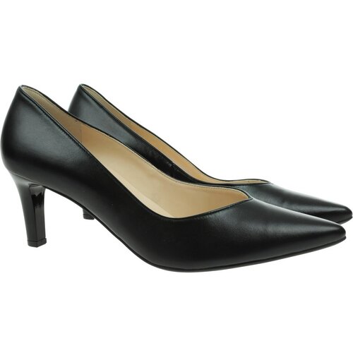 H&amp;ouml;gl black leather pumps Slike