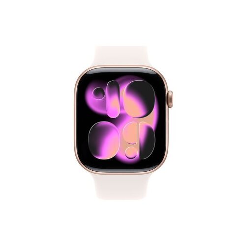 Apple Watch S11 GPS 46mm Rose Gold Aluminium Case with Light Blush Sport Band - S/M (mev64et/a) Cene