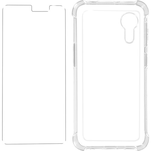 AVIZAR Samsung Galaxy Xcover 5 Premium 360° Protection Pack: prozorno silikonsko ohišje iz kaljenega stekla, odporno na udarce, (20629575) Cene