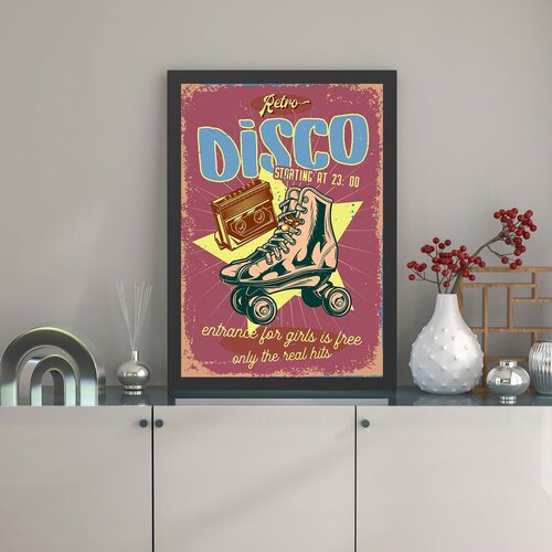 Wallity Uramljena slika Disco, 55x75 cm Cene