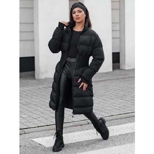 DStreet Kurtka damska zimowa długa pikowana FABWARM czarna Slike