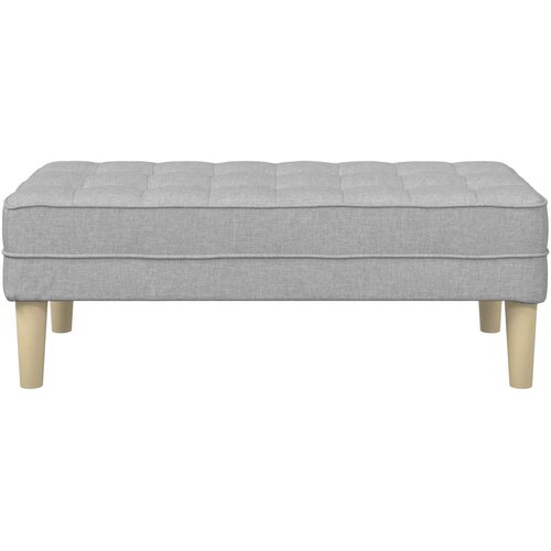  Klupa s jastukom Oblačnosiva 113 x 57 x 39 cm tkanina Slike