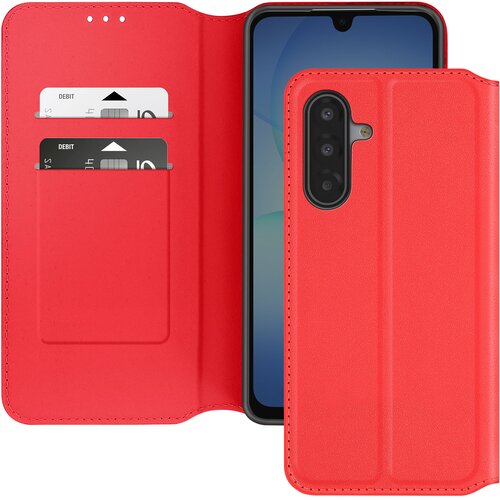 AVIZAR Denarnica za Samsung Galaxy A17 z magnetnim zapiranjem in video stojalom, Rdeča, (5000189326) Cene