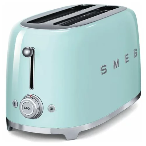 Smeg TSF02PGEU 2-Schlitz-Toaster Lang 50's Retro Style, Pastellgrün