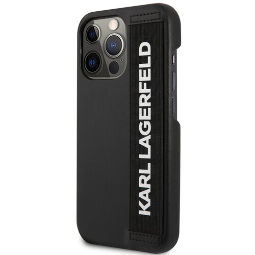 Karl Lagerfeld Ohi&amp;scaron;je za Apple iPhone 13 Pro Elasti?ni trak, ?rna, (21244246) Slike