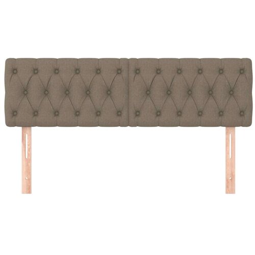 VidaXL uzglavlja 2 kom smeđesivi 72x7x78/88 cm od tkanine Slike
