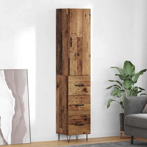 vidaXL Visok predalnik Star les 69,5 x 34 x 180 cm Konstruiran les Cene