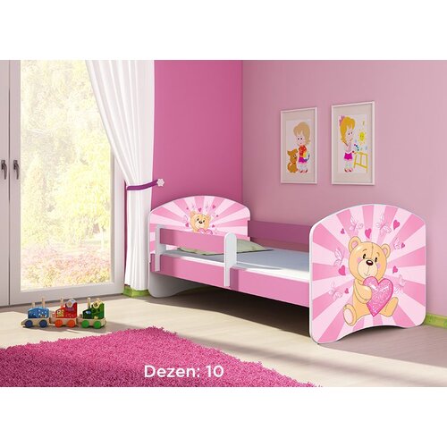 ACMA dečiji krevet ii 160x80 + dušek 6 cm PINK10 Slike