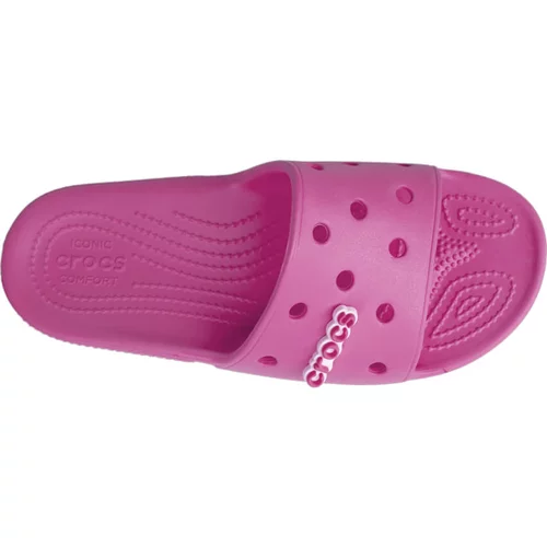 Crocs natikači classic slide rožnata