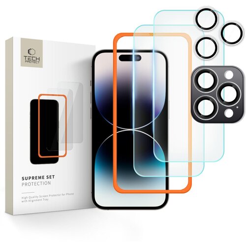 TECH-PROTECT KALJENO STEKLO ZA IPHONE 16 PRO MAX PRILOŽENA ZA&amp;Scaron;ČITA ZA EKRAN, (5000302751) Slike