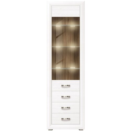 BRW VITRINA S PREDALI MALTA - SIBIRSKI MACESEN/OREH Cene