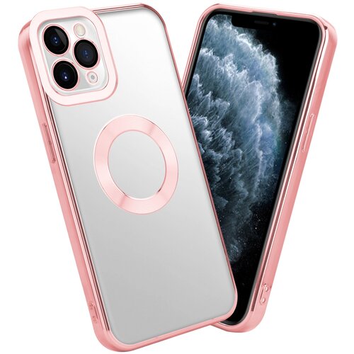  Ohišje, združljiv z Apple v prozorni - roza - zaščitni pokrov, narejen iz fleksibilnega silikona TPU s kromiranjem, (20593925) Cene