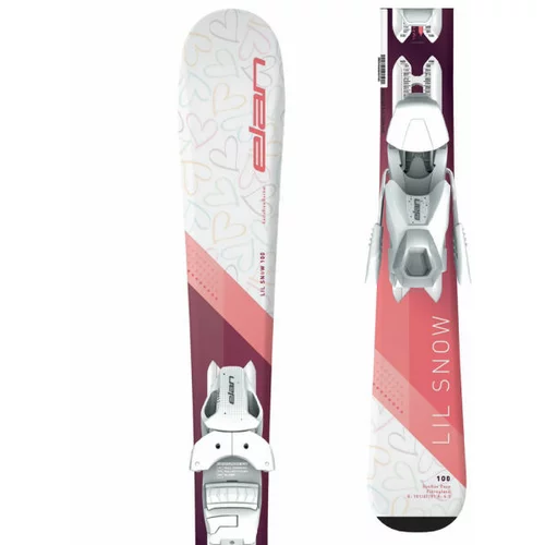 Elan LIL SNOW W QS+EL 7.5 Junior skije za spust, bijela, veličina