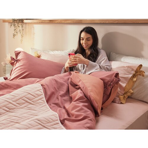 Dormeo Posteljnina Essentials 140x200 cm modro-zelena, (5000062144) Slike