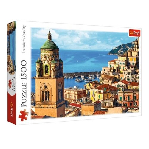 Tref line puzzle 1500 pcs amalfi, italy ( T26201 ) Slike