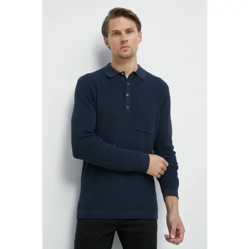 Medicine Pamučni pulover za muškarce, boja: tamno plava,