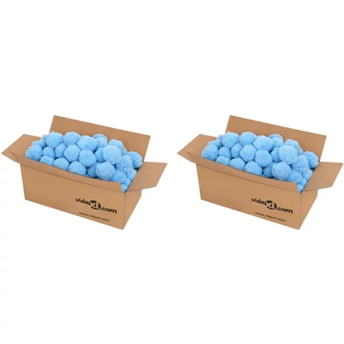  Antibakterijske filtrirne kroglice za bazen modre 1400 g PE