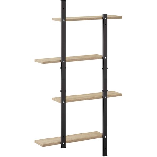  Zidna polica Hrast sonoma 61 x 13,5 x 105,5 cm Prerađeno drvo Slike