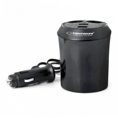 Esperanza auto punjač adapter EZ125, 2 izlaza + 2 USB auto punjač Slike